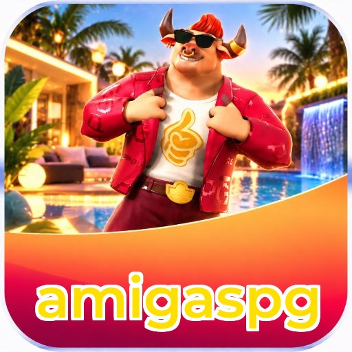 Interface da plataforma amigaspg mostrando slots populares e bônus de boas-vindas